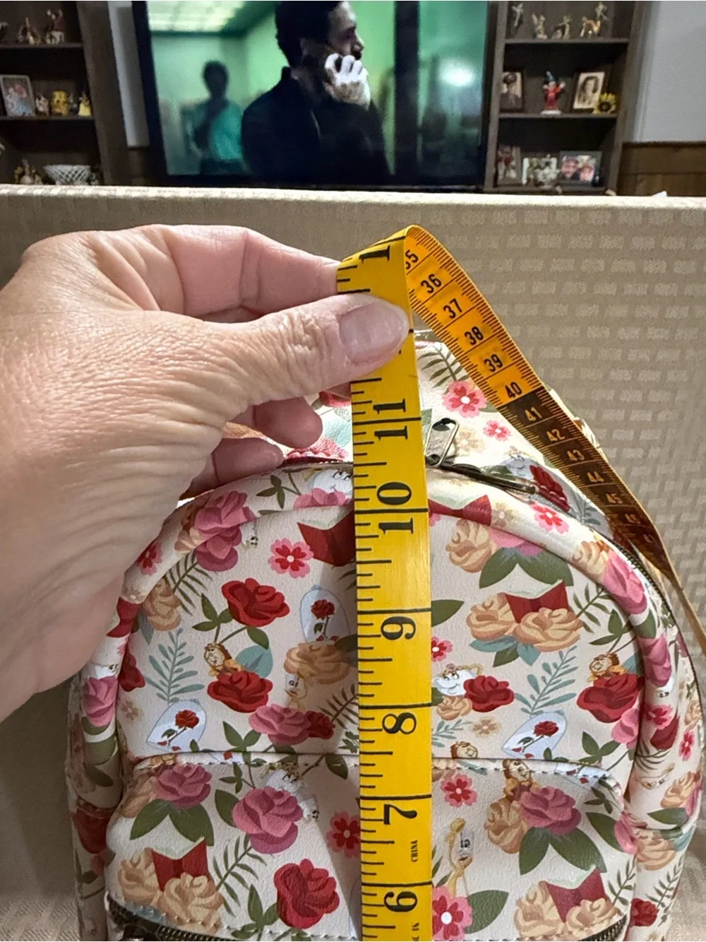 Disney Beauty and the Beast Floral Mini Backpack